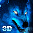 Icon of program: 3D Ice Wolf Live Wallpape…