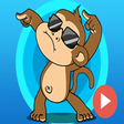Icon of program: Dancing Monkey Stickers